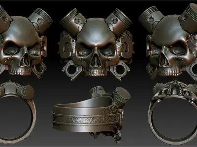 Motor Ring 3D print model