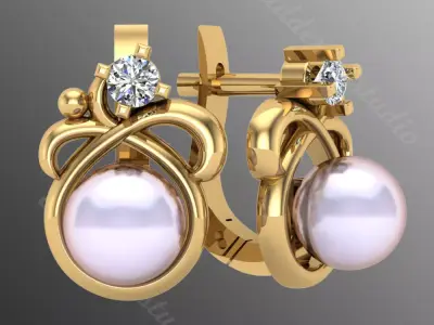 Earrings od107 3D print model