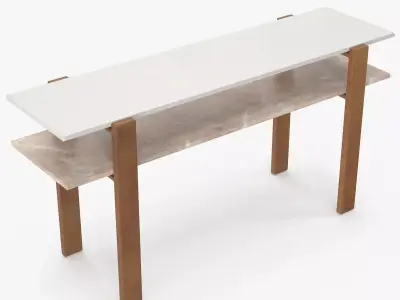 Marble Console Low-poly 3D model