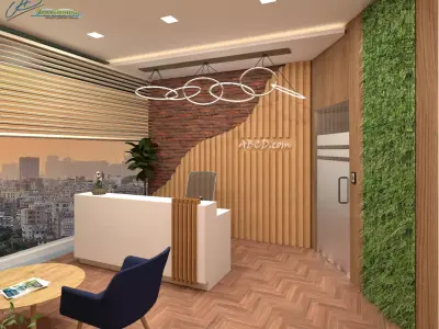 Office Reception Area 3D model