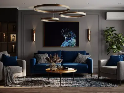 Living room 001 3D model