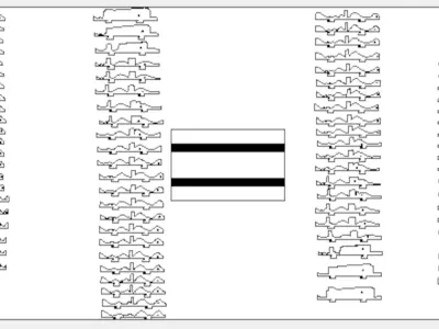 Parametric Wavy Wooden Wall Decor 10 - wood cutting machines 3D model