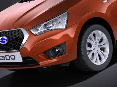 Datsun Mi-Do 2015 VRAY 3D model