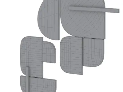 Danei wall panel by Kave home 3D model