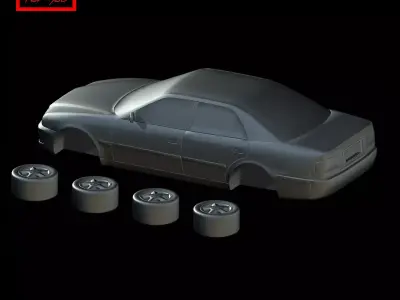 Toyota Chaser Tourer V 1996-2001 3D print model