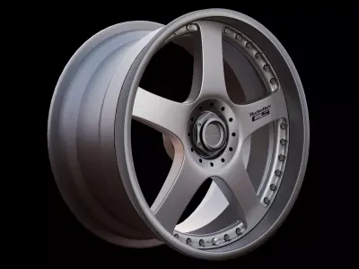 RacingHart C5 - Multi Piece Wheel 3D model