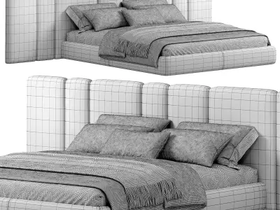 Hollis Bed by Thehighwall 3D model