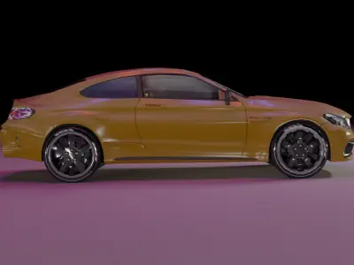 Mercedes-AMG 6S Coupe 2016 Free low-poly 3D model