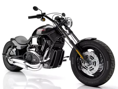 Harley Davidson Custom 3D model