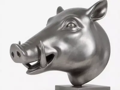 Wild boar 3D print model