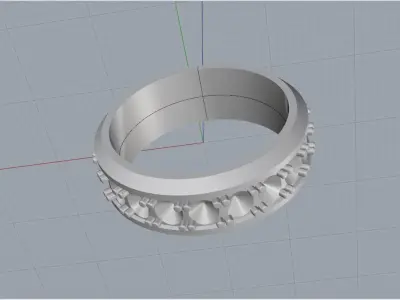 men ring 3D print model