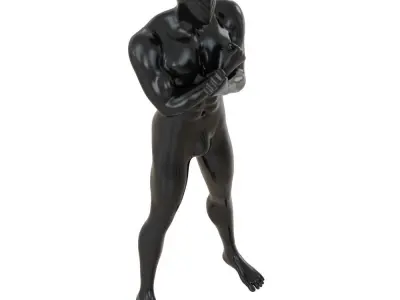Abstract black mannequin 160 3D model