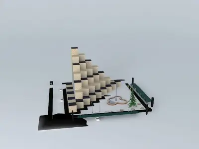 Cubical Step Center 3D model