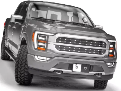 Generic Pickup 2022 Low-poly 3D model