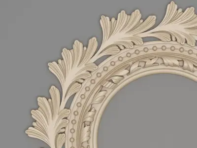 Classic Ceiling Plaster 001 3D model