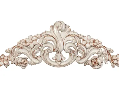 Classic carved 123 3D model