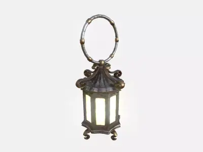 Old Lamp Free low-poly 3D model