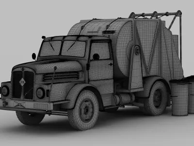 IFA S4000-1 Garbage Truck 3D model