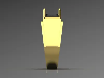 gemstone man gold ring mr0169 3D print model