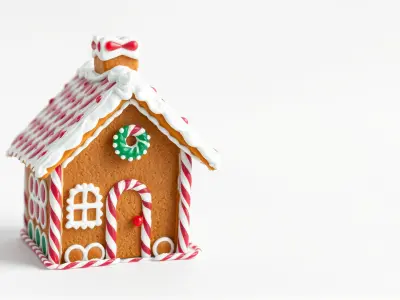 Whimsical Candy Cane Cottage model pack Low-poly 3D model