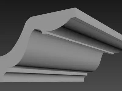 Cornice Moulding Low-poly 3D model