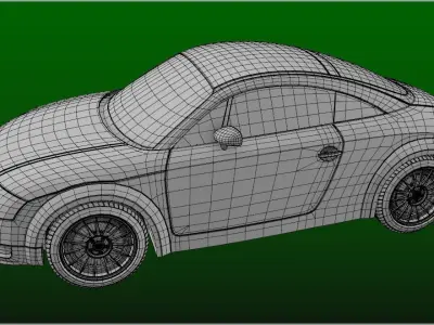 Audi TT model obj file 3D model