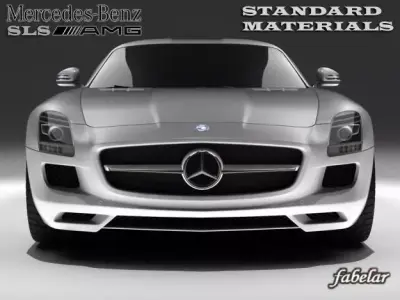 MERCEDES SLS AMG std mat 3D model