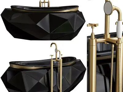 Diamond Bathtub 3D model