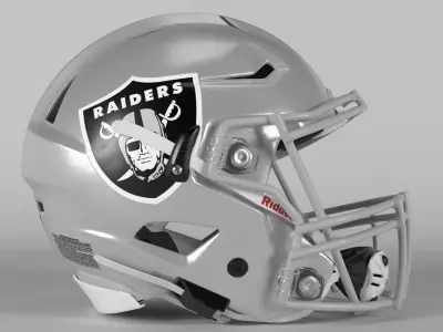 LAS VEGAS RAIDERS Helmet Football AFC WEST PBR updated 2025 3D model
