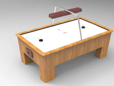 air hockey table 3D model