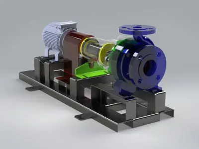 Centrifugal pump 3D model order