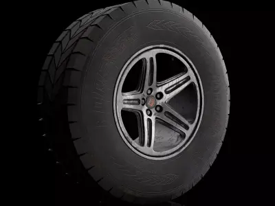 Wheel Tire dirty 3D model