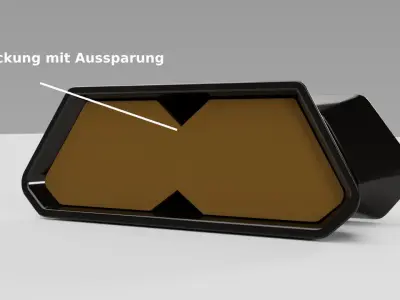 Cover for Tabletholder adapter for CUPRA  Sport Standard Seats  3D print model