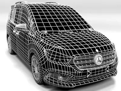 MERCEDES T CLASS 2021 Low-poly 3D model