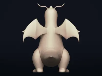 Dragonite - Realistic Dragon Pokemon Low-poly 3D model