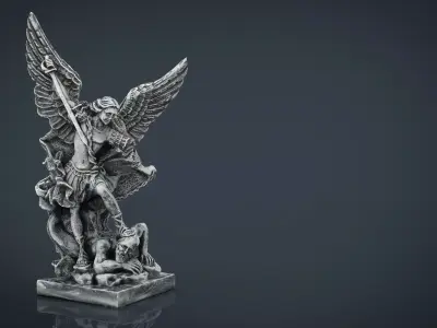 Archangel Michael Low-poly 3D model