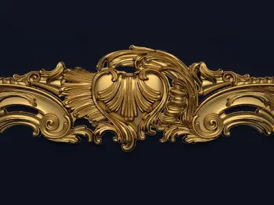 Classic Carved  for cnc 3D model 01 3D model
