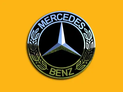 Mercedes-Benz logo set 3D model