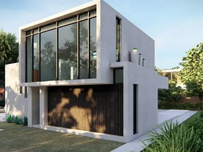 Casa Scene-villa-modern house 3D model