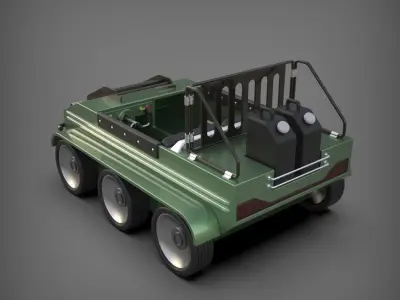 Mini Vehicles 3D model