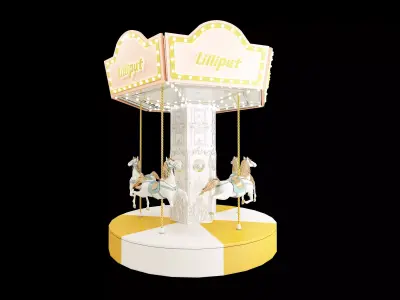 carousel 3D model
