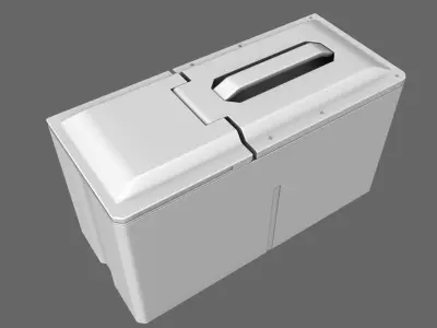 Sci-Fi Ammo Case Free 3D model