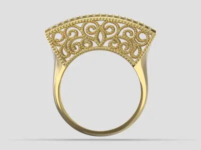 R 140 ring 3D print model