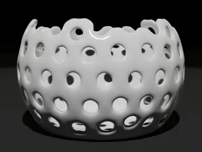 A Decor Pot - Blender 3D model