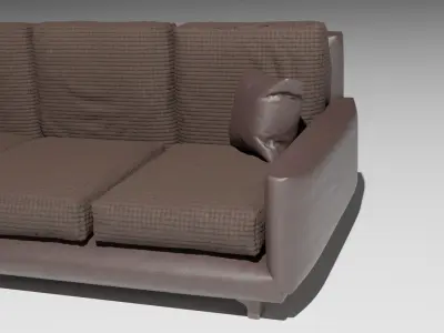 Leather sofa Free 3D model