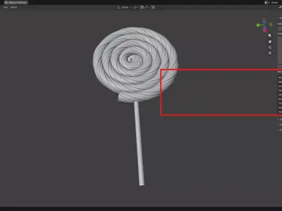 Swirl Lollipop 3D print model