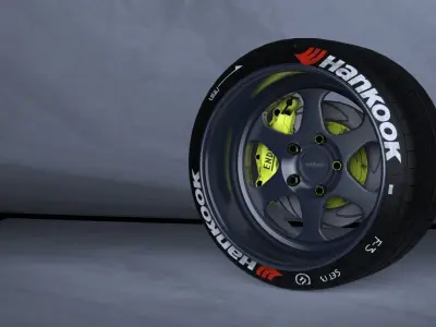 Rotiform MHG low offset wheel 3D model