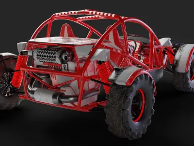 Off Road Buggy Car 3D model