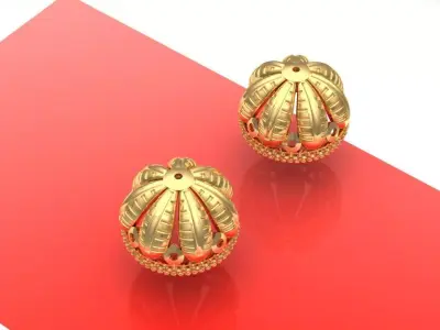 jhumka earrings  3D print model