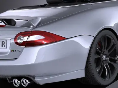 Jaguar XKR-S Convertible 2014 VRAY 3D model